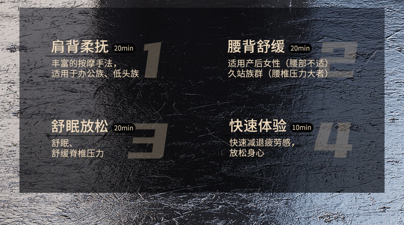 凯诗捷（KASJ）颈椎按摩器按摩垫多功能按摩椅坐垫按摩仪全身按摩靠垫 D2 黑色