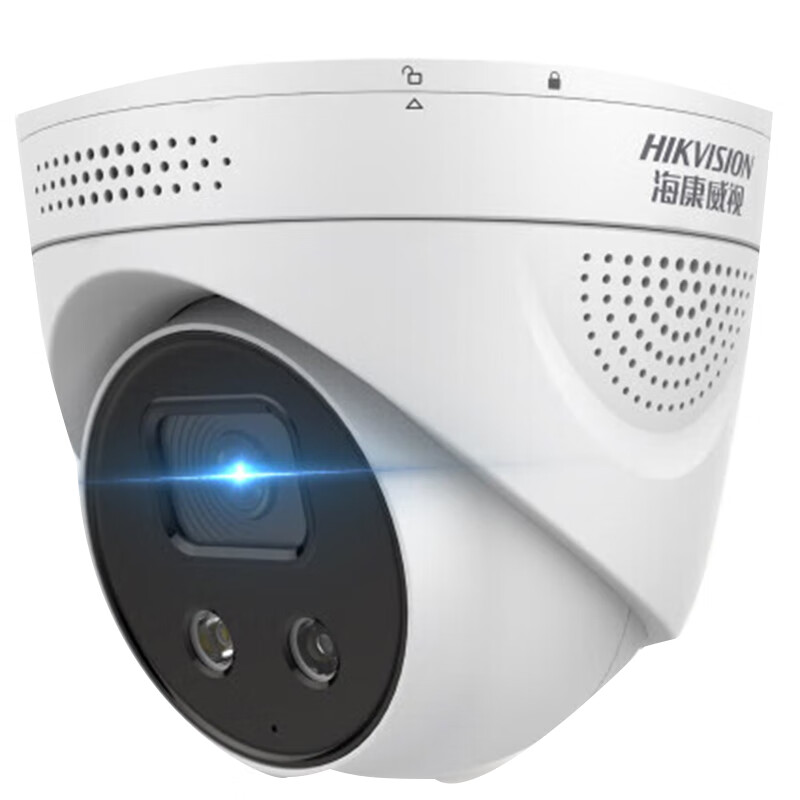 海康威视HIKVISION 监控器摄像头 星光夜视室内室外红外夜视音频报警网线供电 DS-2CD3346FWDA3-IS 400万 6mm