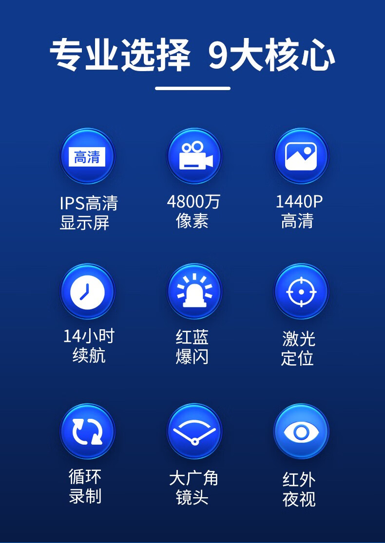 执法专家DSJ-D3执法记录仪高清红外夜视便携小型胸前佩戴现场 低配版64G