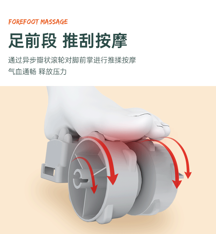 迪斯（Desleep）美国足疗机按摩器 足部脚底脚部足底按摩仪器热敷刮痧送老人生日爸爸妈妈礼物 DE-F18升级