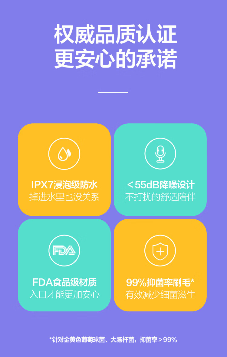 贝医生DR.BEI电动牙刷声波震动智能软毛牙刷 C1少女粉防水电动牙刷精选礼盒企业