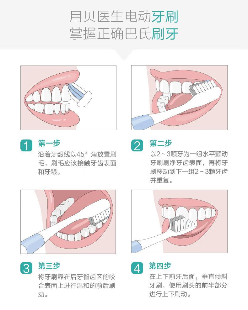 贝医生DR.BEI电动牙刷成人家用充电式声波震动S03紫金色情侣男女电动牙刷