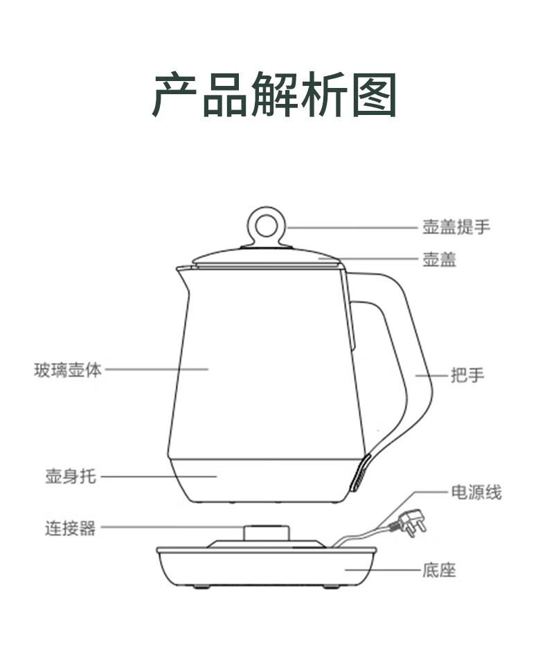 长虹（CHANGHONG）304不锈钢发热盘 5环温控器 隐藏式CYS-17T01S温度探头方便清洗