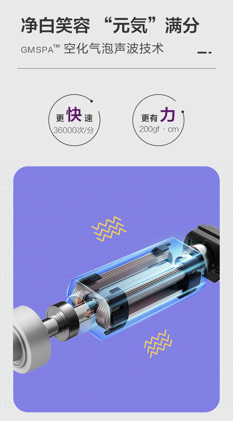贝医生DR.BEI小花瓣 E5（紫色）声波电动牙刷