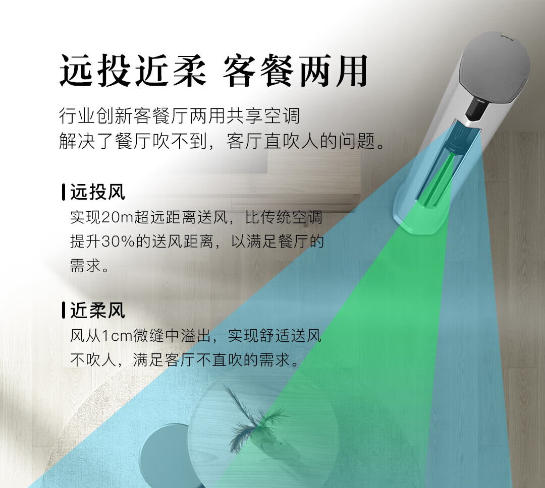 长虹（CHANGHONG）大2匹空调 KFR-51LW/ZDFCW1+R1 新一级能效 冷暖变频 空调立式柜机