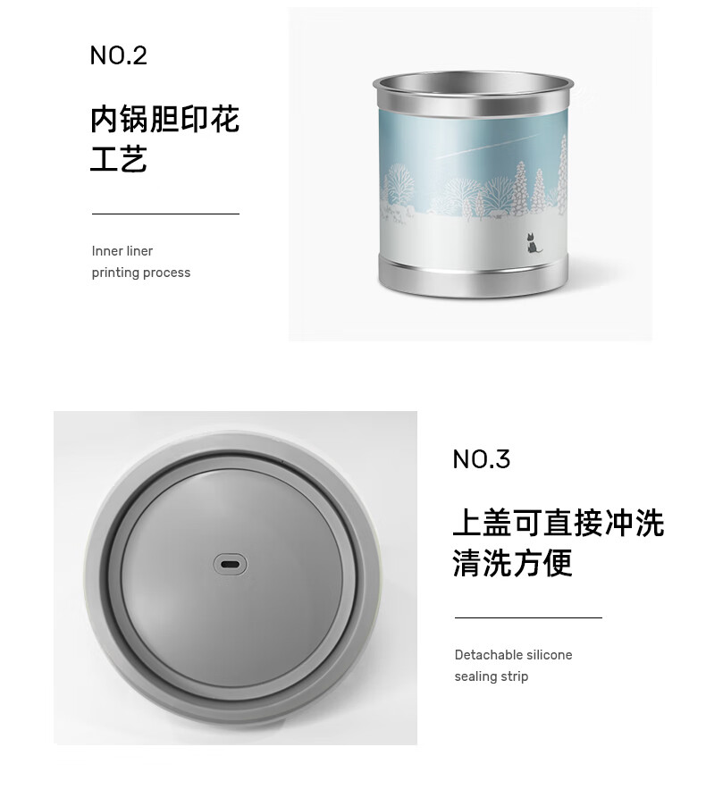 磨客迷你电饭煲降低淀粉含糖量豆蔻绿 MK-399EL家用1-2人多功能米汤分离养生全自动煮饭