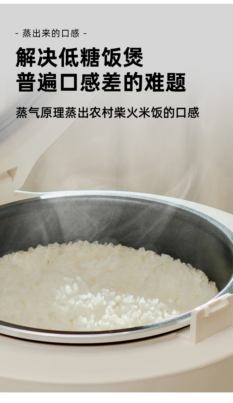 磨客低糖电饭煲米汤分离电饭锅沥米饭迷你家用智能预豆蔻绿 MK-595G 窗口煲汤煮粥神器