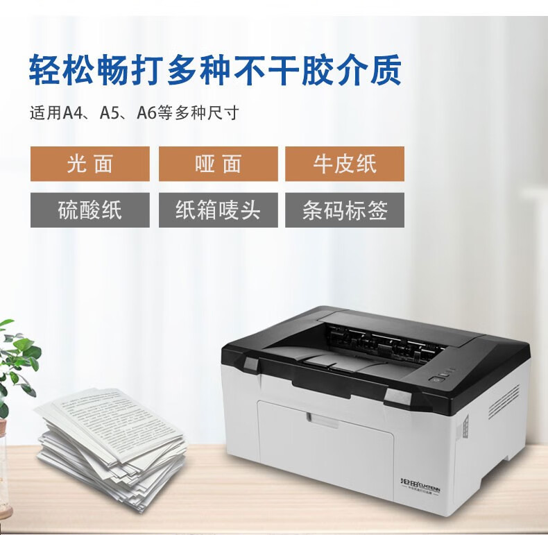 沧田（CUMTENN）A4不干胶专用激光打印机 标签贴纸 网线+USB接口 CTP-2206/CTP-2206N