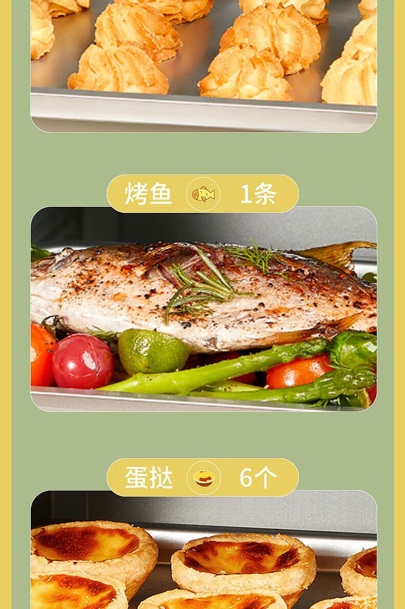 长虹（CHANGHONG））电烤箱家用12L黄金容量高颜值同步立体烘烤 CKX-12K50外观90-230℃温控可双层