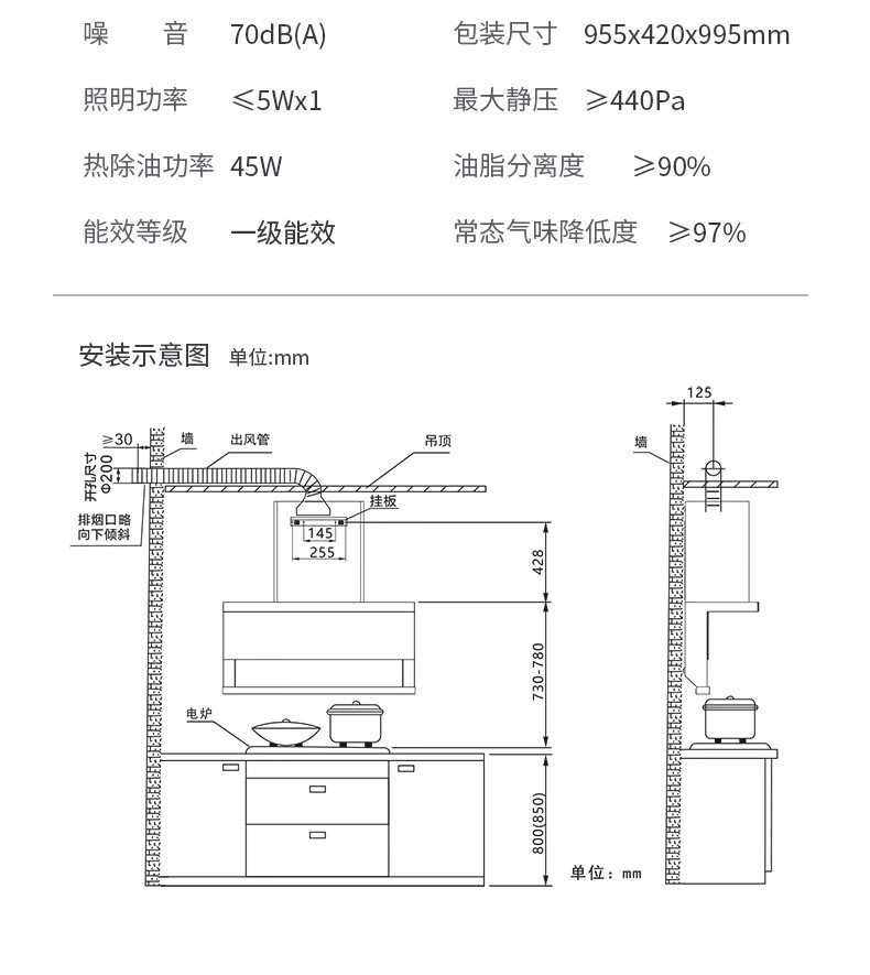 长虹（CHANGHONG）7字形抽油烟机纤薄设计 顶侧双吸 360°热炫洗 挥手智控 CXW-310-L620