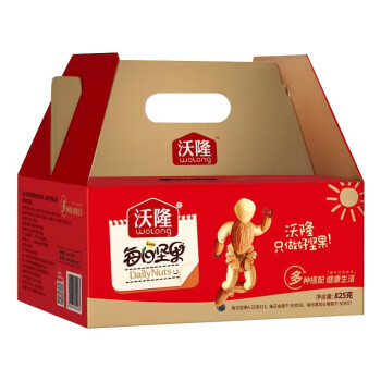 沃隆 休闲零食坚果炒货办公室小吃 每日坚果缤纷装825g