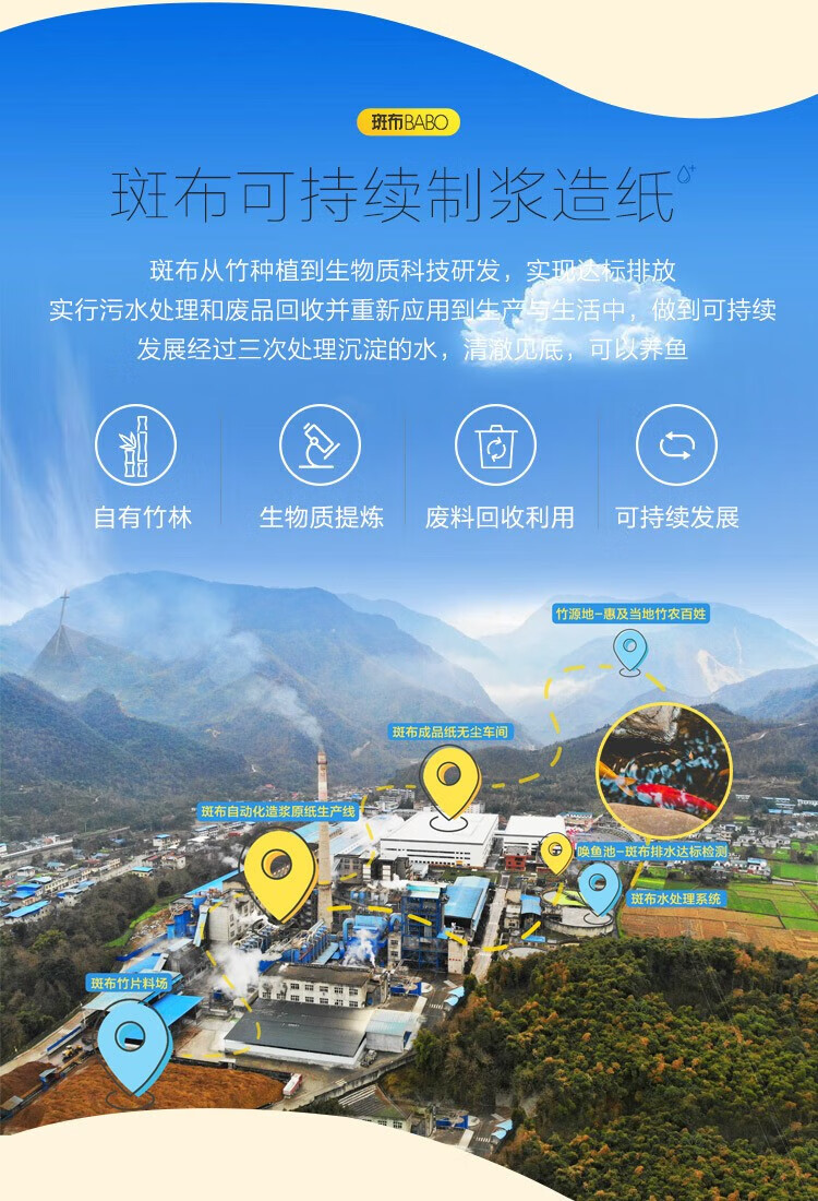 斑布卷纸 筒纸140g大克重加厚4层冲水易降解 整箱销售20卷 DBCJ140A20