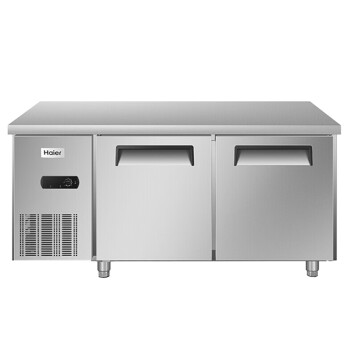 海尔（Haier）412升冷藏单温工作台冷柜 冷冻保鲜操作台商用冰柜 厨房不锈钢1.8米一室操作台冷柜SP-430C/D2