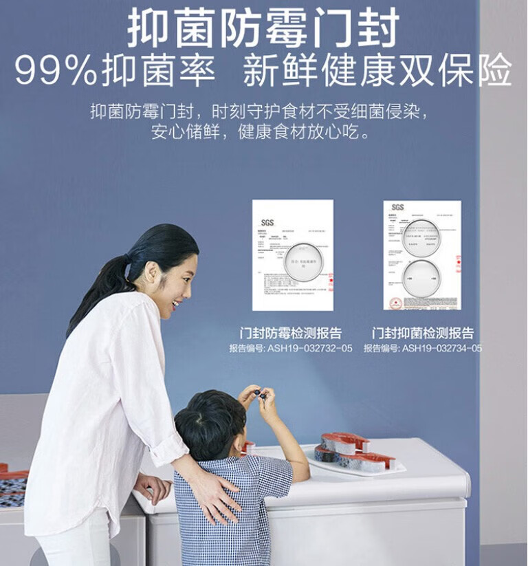 海尔（Haier）冰柜家用小型卧式单温小冷柜 冷藏冷冻转换一级节能冷冻冰柜 BC/BD-200GHZ