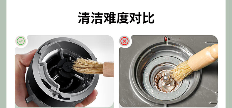 海氏（Hauswirt）意式磨豆咖啡机半自动家商用双锅炉蒸汽打奶泡机 C5湖水绿