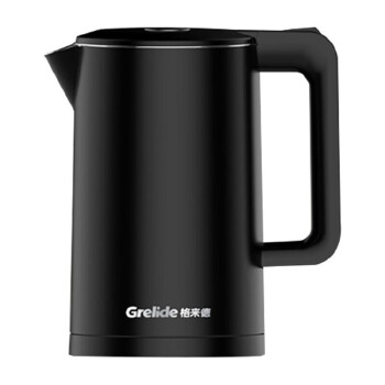 格来德 （Grelide）电热烧水壶 自动断电保温家用304不锈钢1.7升 D2818礼品装 黑色