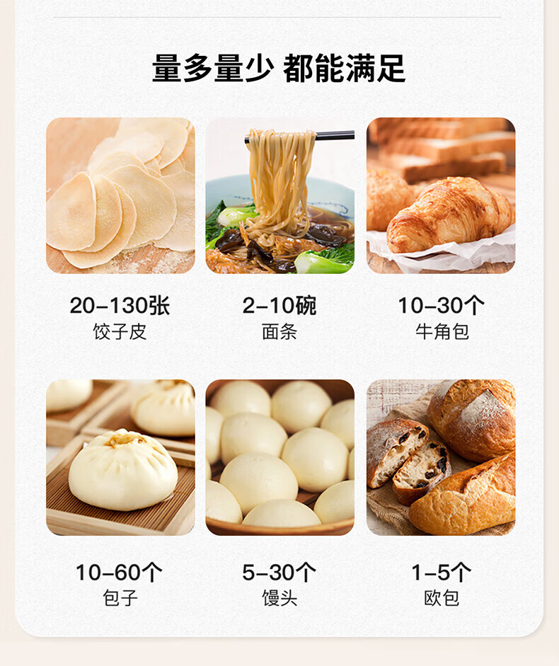 海氏（Hauswirt）和面机厨师机全自动家用料理多功能绞肉机揉面机 HM510绿