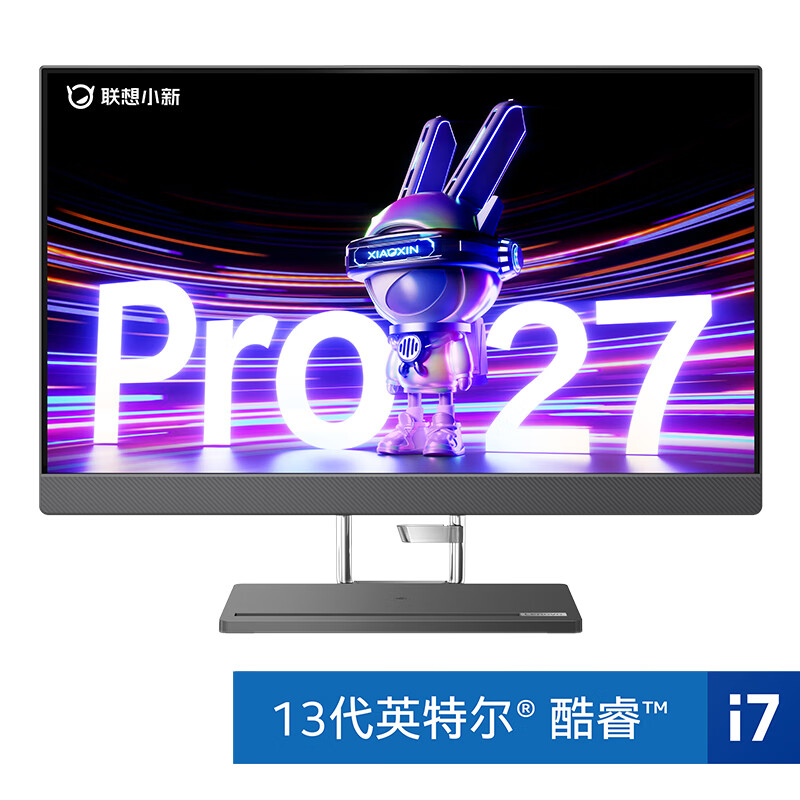 联想（Lenovo）商用办公家用电脑小新Pro27-IRH i7-13700H DDR5 32G 1TSSD/W11/A370M_4G