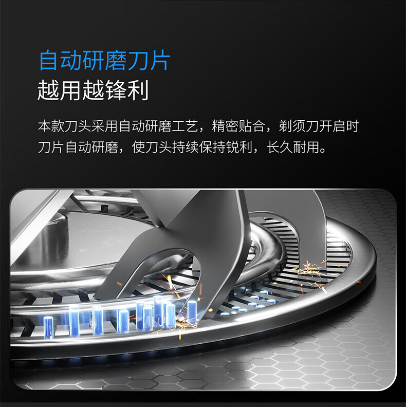 映趣剃须刀暮光银Plus电动刮胡刀男士车载便携充电式三刀头须刨便携胡须刀迷你情人节礼物送男友生日