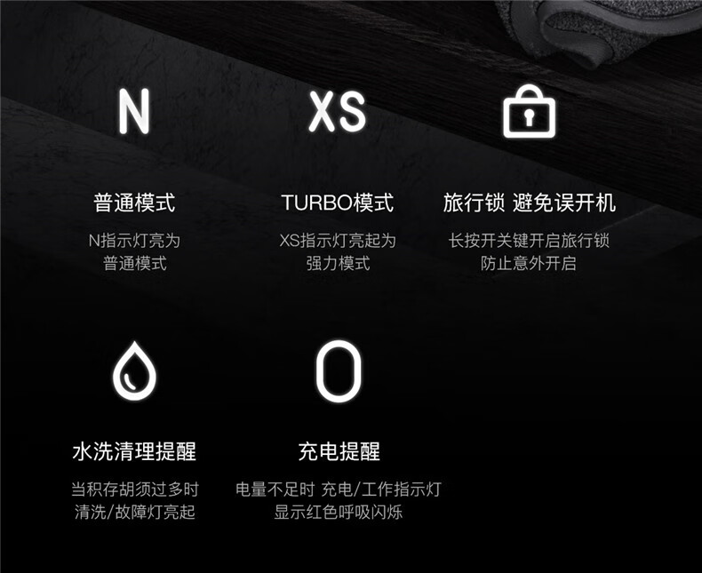 映趣剃须刀Mocha S电动男士刮胡刀全身水洗胡须刀智能充电式三刀头便携送男友生日男士礼物礼盒装