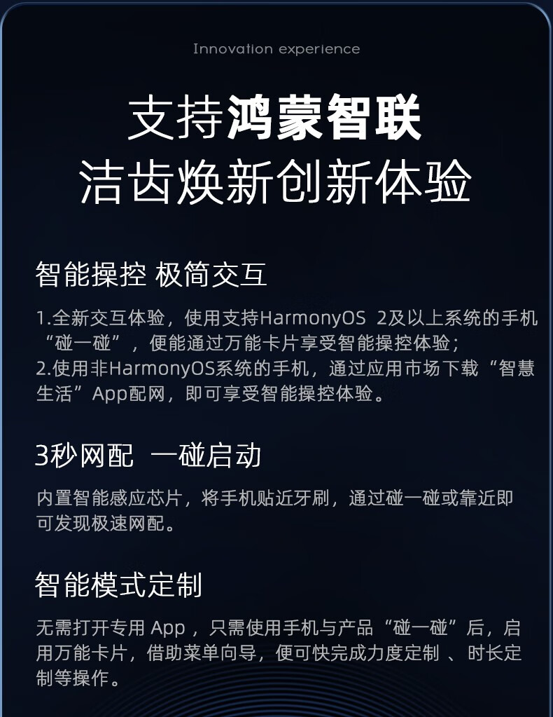 ROAMAN电动牙刷成人智能声波电动牙刷HT10PRO黑色情侣1年只充1次电男士礼物