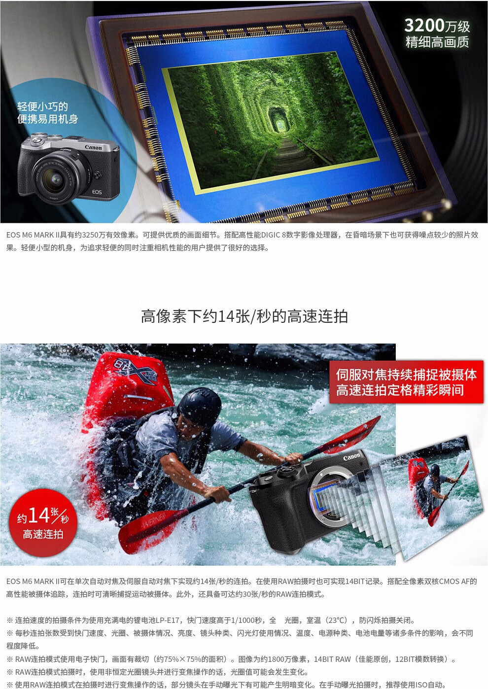 佳能（Canon）eos m6 MARK II微单反美颜自拍数码照相机入门级 黑色15-45STM日常镜头 官方标配