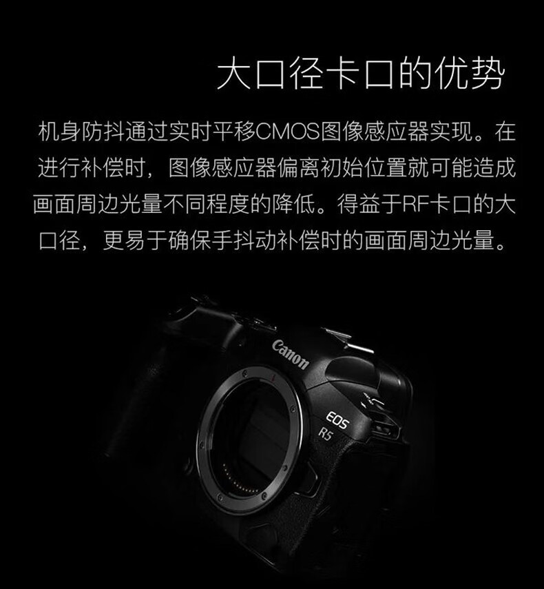 佳能（Canon）EOS R5 微单相机相机 全画幅微单 8K视频拍摄 佳能R5 单机身 标配