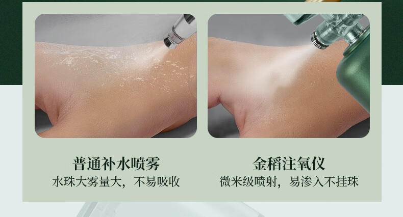 金稻（K·SKIN）注氧补水仪家用便携式手持纳米喷雾面部喷雾器KD88D保湿水光针美容仪器便携款