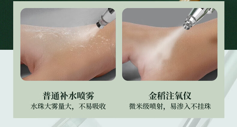 金稻（K·SKIN）注氧补水仪家用便携式手持纳米喷雾面部喷雾器KD88D保湿水光针美容仪器便携款