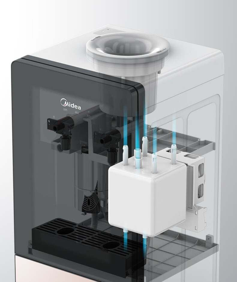 Midea 美的饮水机家用桶装水立式办公室冷热两用饮水器YD1616S-X