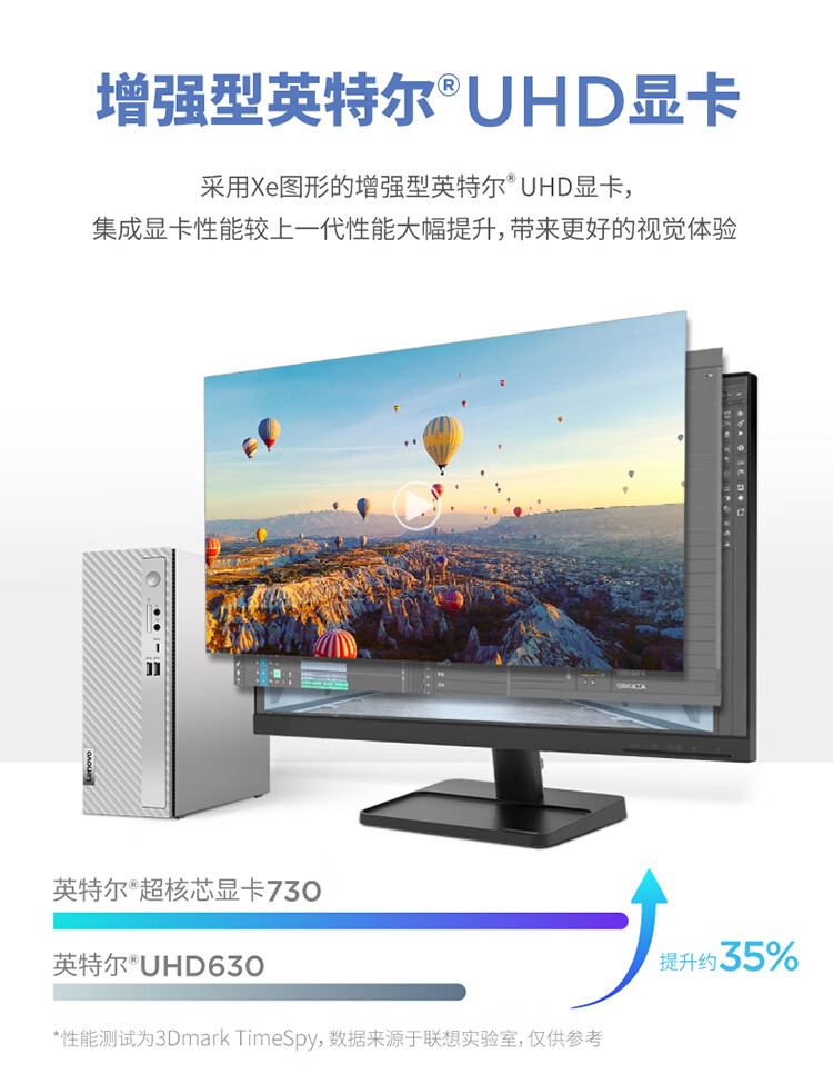 联想（Lenovo）商用办公家用电脑天逸510S-07IRB i3-13100 8G  512W-11 集成银色180W +23英寸