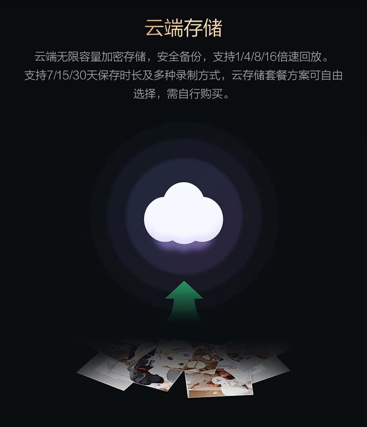华为（HUAWEI）智选 家用全景海雀智能摄像头PRO 2K版32G内置存储/AI监测/智能家居监控器/无线高清300W像素