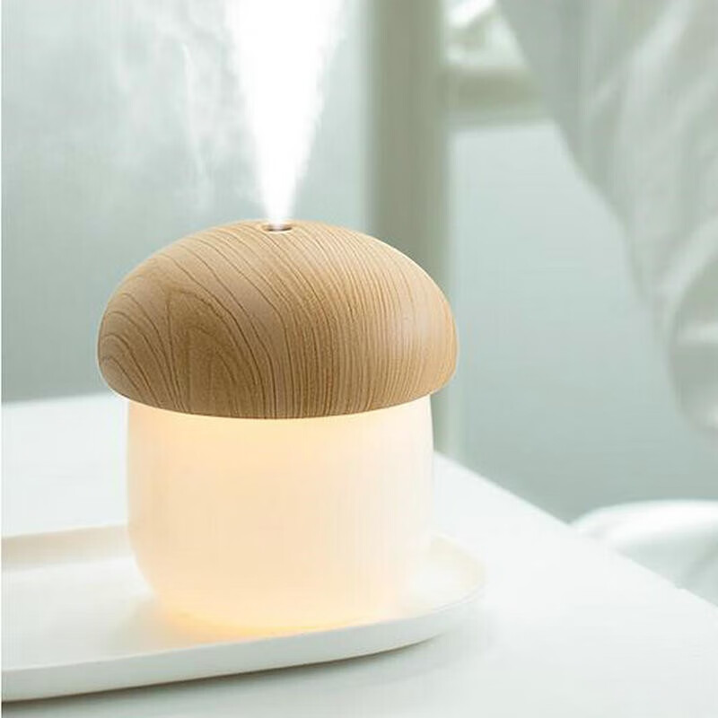 几素加湿器小型家用办公室卧室补水喷雾usb便携式夜灯JM02