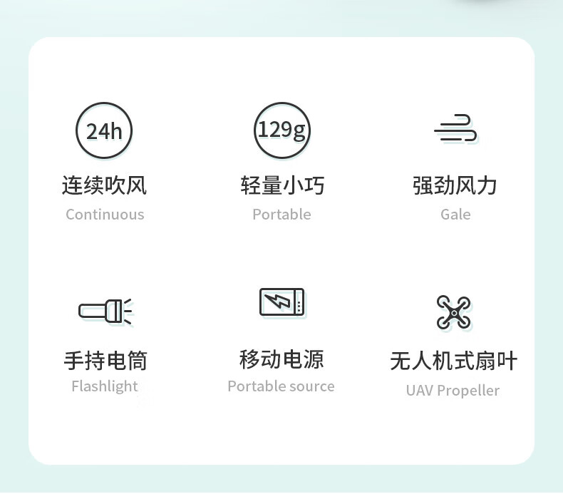 几素手持迷你小型usb电风扇台式桌面充电便携式随身手拿学生宿舍可爱办公室轻音电扇 F8小粉熊