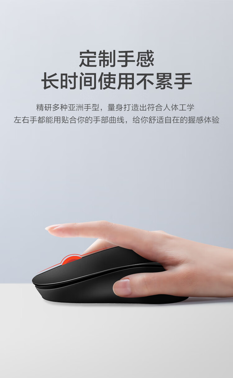 联想（Lenovo）Thinkplus 无线鼠标 商务办公游戏通用鼠标 舒适手感传承经典 M80 36005303