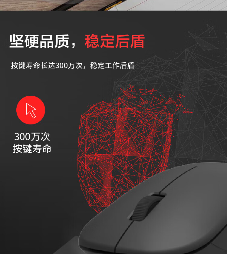 联想（Lenovo）Thinkplus 无线鼠标 商务办公家用游戏 笔记本台式机通用便携鼠标 WL80 4Y50Z49112