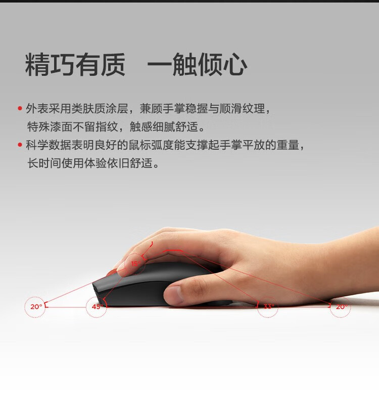 联想（Lenovo）ThinkPad 无线蓝牙蓝光鼠标双模版 办公便携 3档可调 魅力红 4Y50Z21428