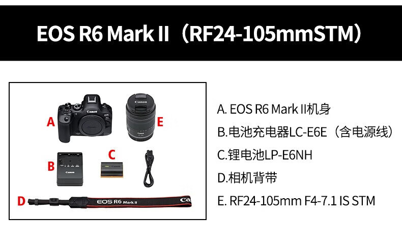 佳能（Canon）EOS R6 全画幅微单相机 机身/套机全画幅专业 Vlog相机 4K短片拍摄 单机身+转接环