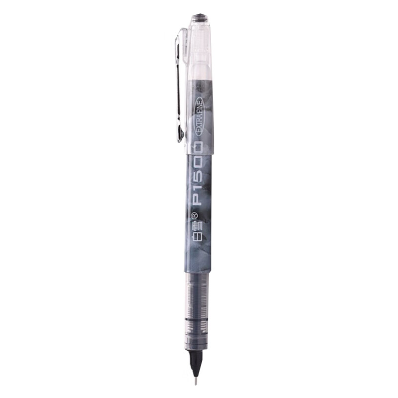 白雪（snowhite）P1500直液式速干走珠笔全针管中性笔签字笔巨能写0.5mm12支/盒 紫色