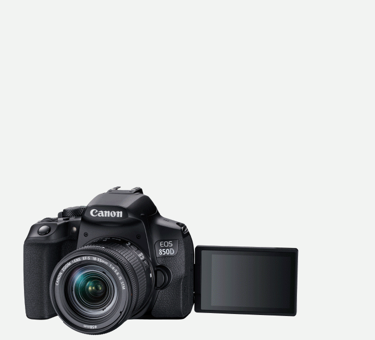 佳能（Canon）EOS 850D数码单反相机 4K高清拍摄旅游 vlog入门照相机 850D 18-55mm stm 官方标配
