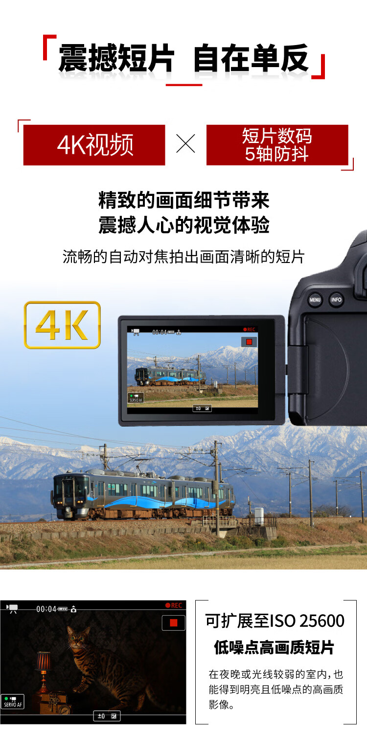 佳能（Canon）EOS 850D数码单反相机 4K高清拍摄旅游 vlog入门照相机 850D（单机) 官方标配