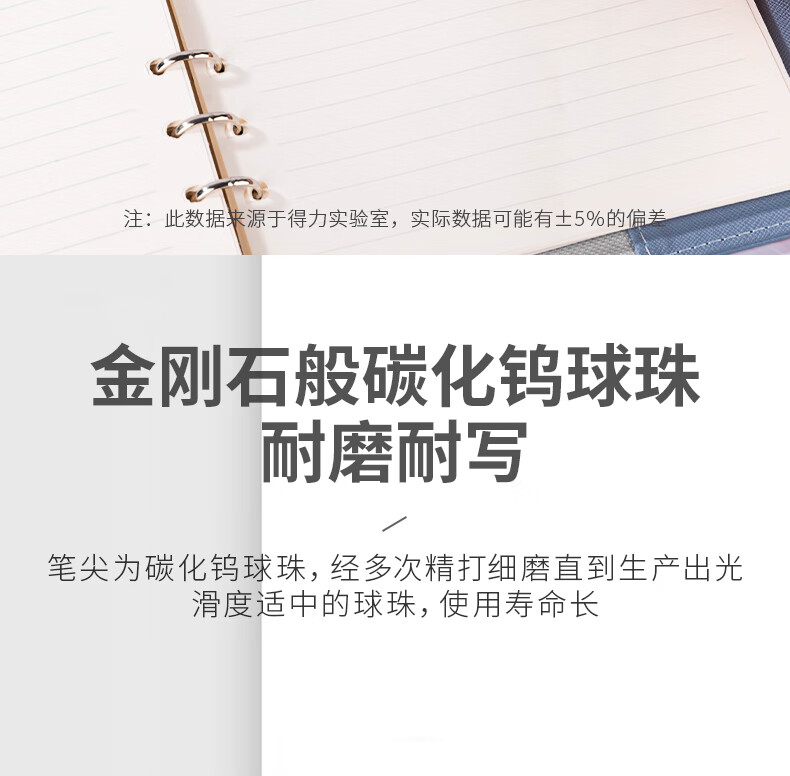 得力 (deli)考试中性笔替芯 0.5mm全针管水笔笔芯 红色 20支/盒 S776