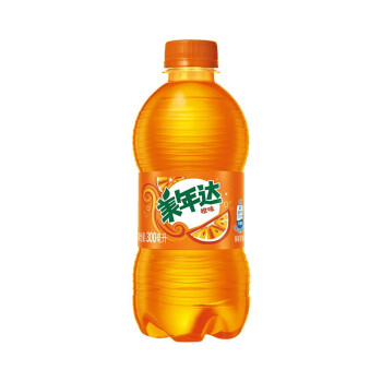 美年达 碳酸饮料 橙PET300ML迷你罐*12