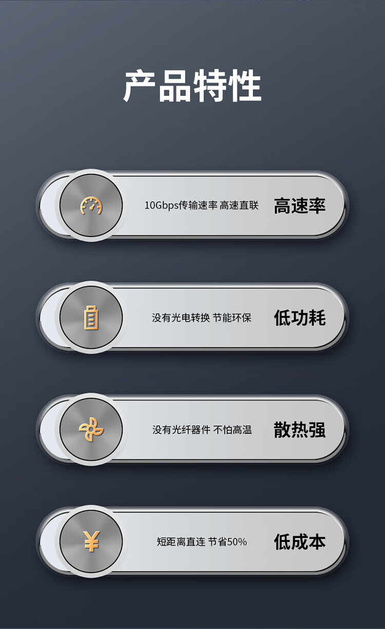 胜为（shengwei）万兆光模块 高速电缆 QSFP+ DAC堆叠线万兆40G 支持华为思科H3C曙光浪潮中兴 2米 XDAC0302
