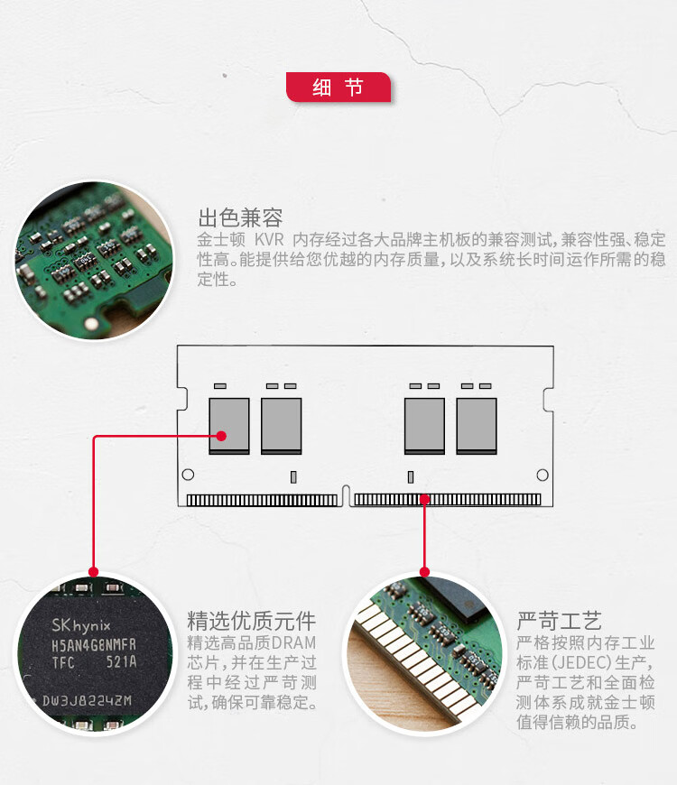 金士顿（Kingston）4GB DDR4 2666 笔记本内存条