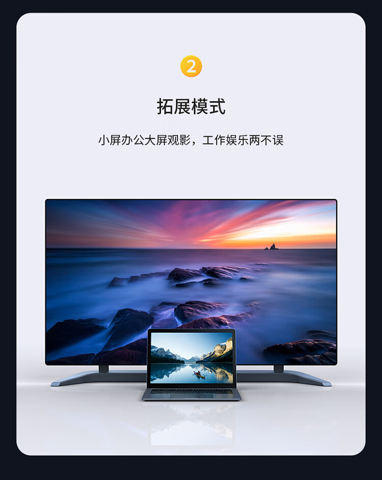 胜为（shengwei）Mini DP转HDMI转换器 高清雷电接口转接头 接显示器投影仪1080P 迷你DP黑 MN-3080