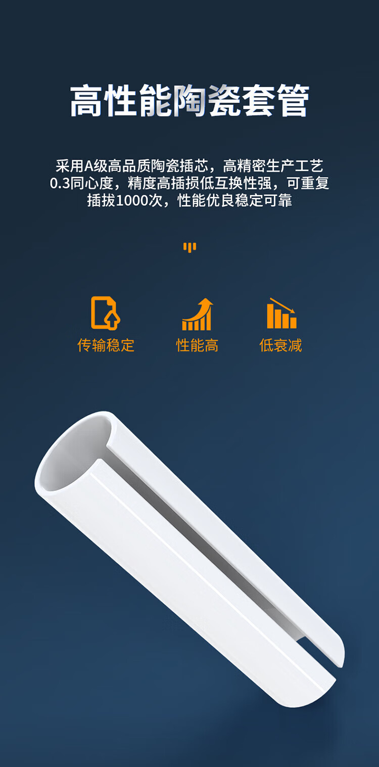 胜为（shengwei）光纤适配器 工程电信级 光纤耦合器法兰盘 FC-FC 小D型 光纤网络OCF-103 5个装