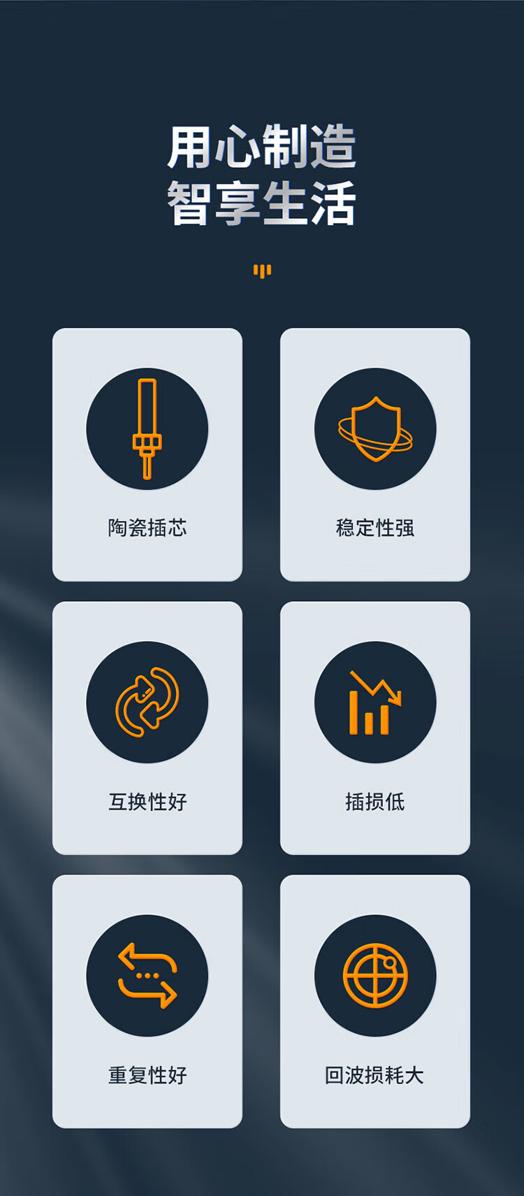 胜为（shengwei）光纤适配器 工程电信级 光纤耦合器法兰盘 FC-FC 小D型 光纤网络OCF-103 5个装