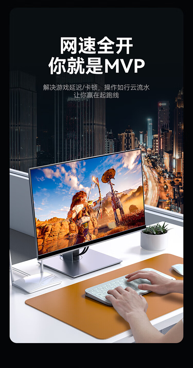 胜为（shengwei）超五类网线 cat5e百兆纯铜 2米白色 高速家装电脑宽带网络连接线 LC-2020H 3个装