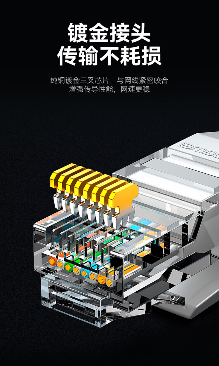 胜为（shengwei）超五类网线 cat5e百兆纯铜 2米白色 高速家装电脑宽带网络连接线 LC-2020H 3个装